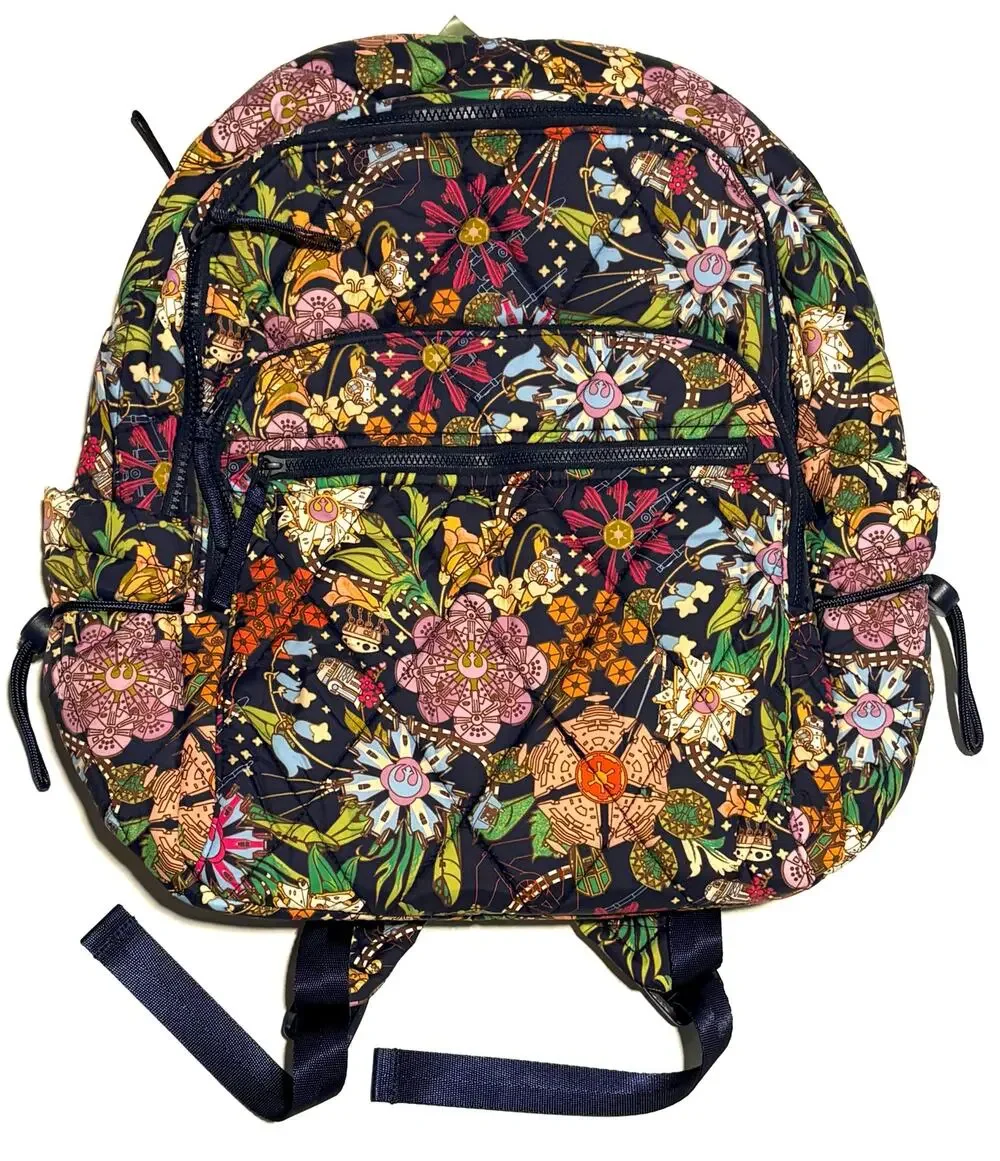 Vera Bradley Star Wars Power The Force Floral Bancroft Backpack Bag EXACT NWT